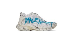 Chaussures de course - Blanc et bleu