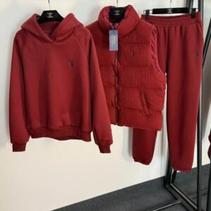FEMME - Ensemble 3 pièces - Survêtement sweat + pantalon + Veste sans manches RL