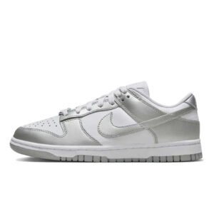 Nike métallisé argenté "dunk"