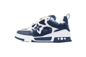 Louis Vuitton skate ma mao bleu diamond